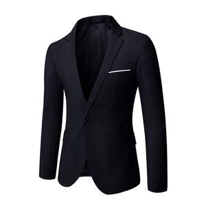 NEW Men’s Slim Fit Suit One Button Blazer Jacket Coat S